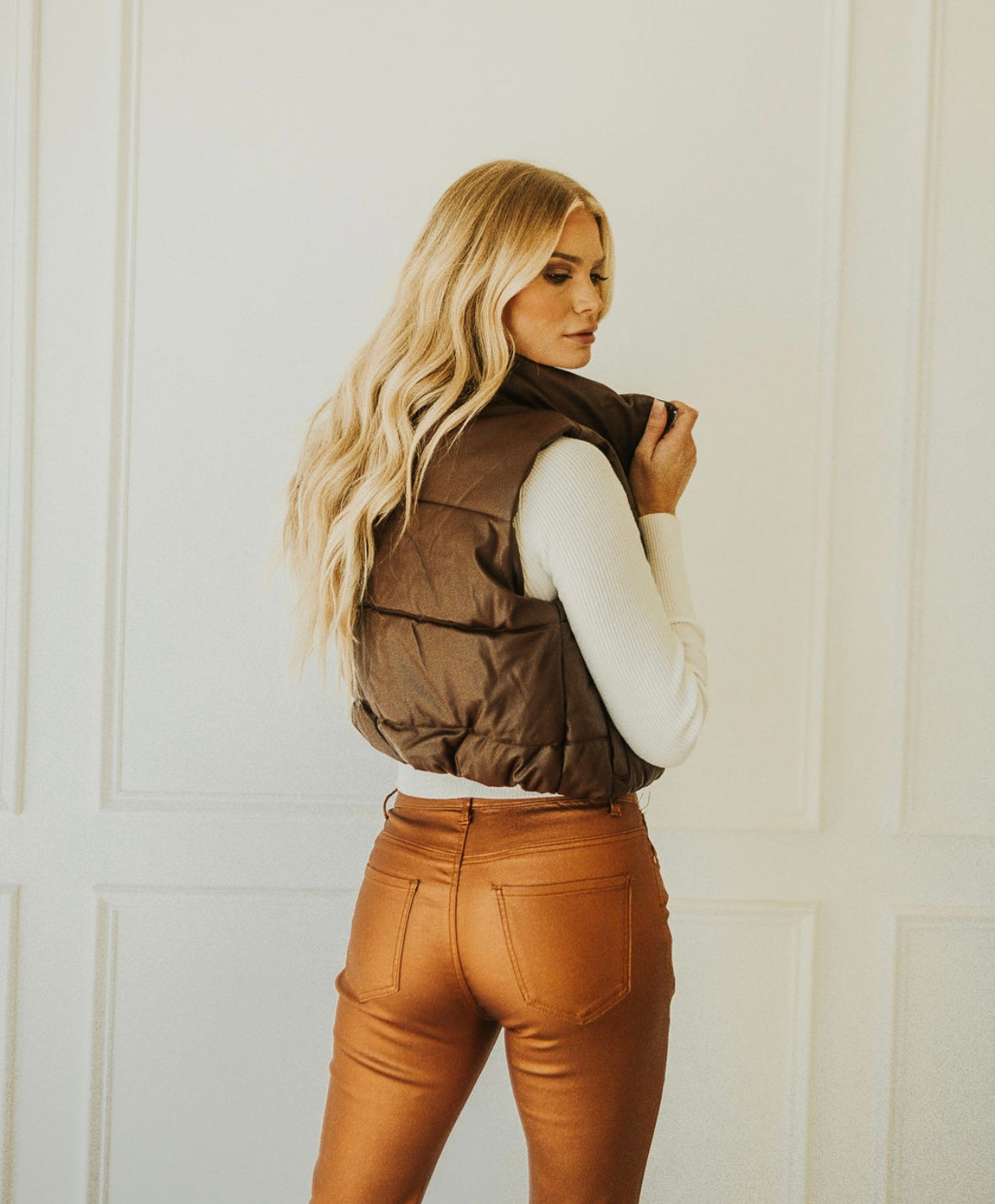 ALL ABOUT THAT COPPER FLARE JEANS